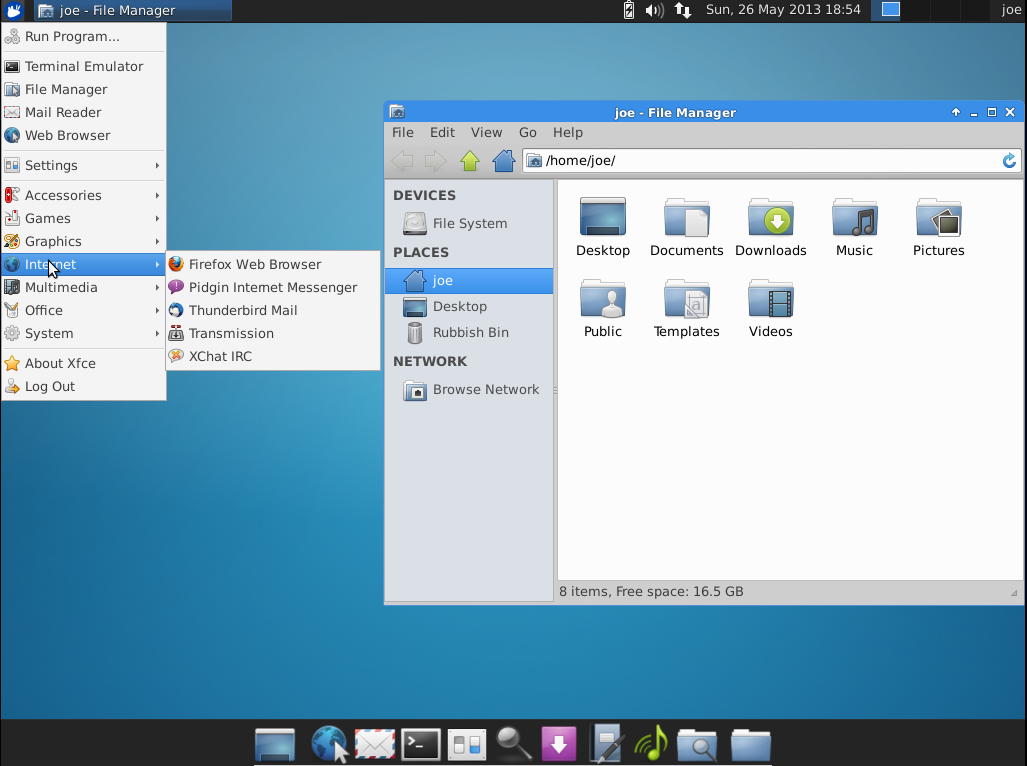 Default Xfce (Ubuntu 13.04)